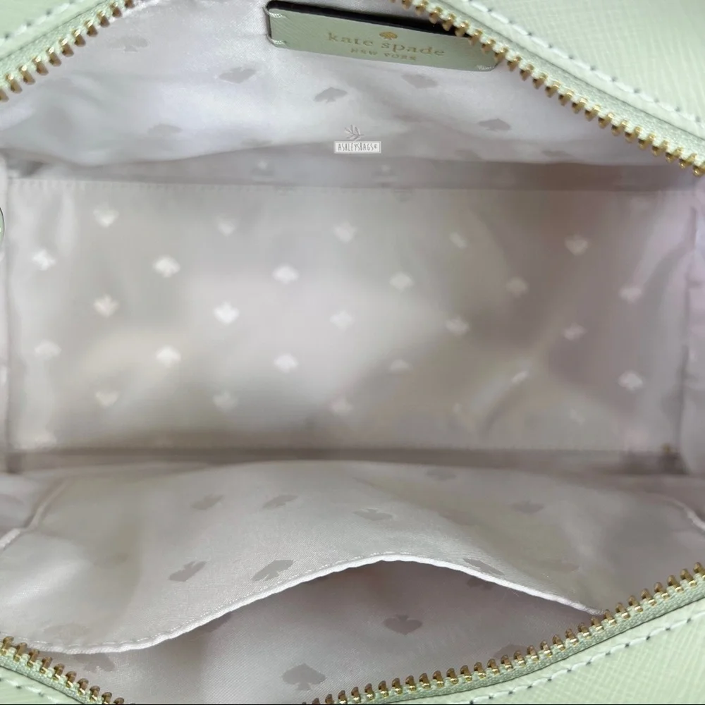 Kate Spade Staci Sage Bundle Green Medium Satchel Crossbody - Picture 7 of 10